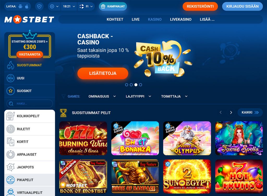 Mostbet UZ Casino sayti