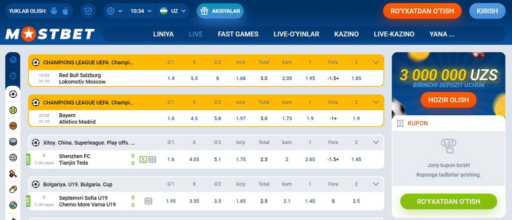 Mostbet - Spor Bahisleri ve Online Kumar İşletmesi
