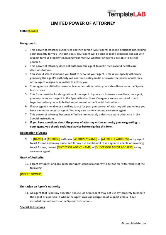 What is a clinical power of attorney?